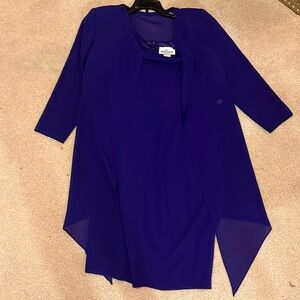 Women’s dress with matching jacket women’s size 4 purple Cattiva New York
